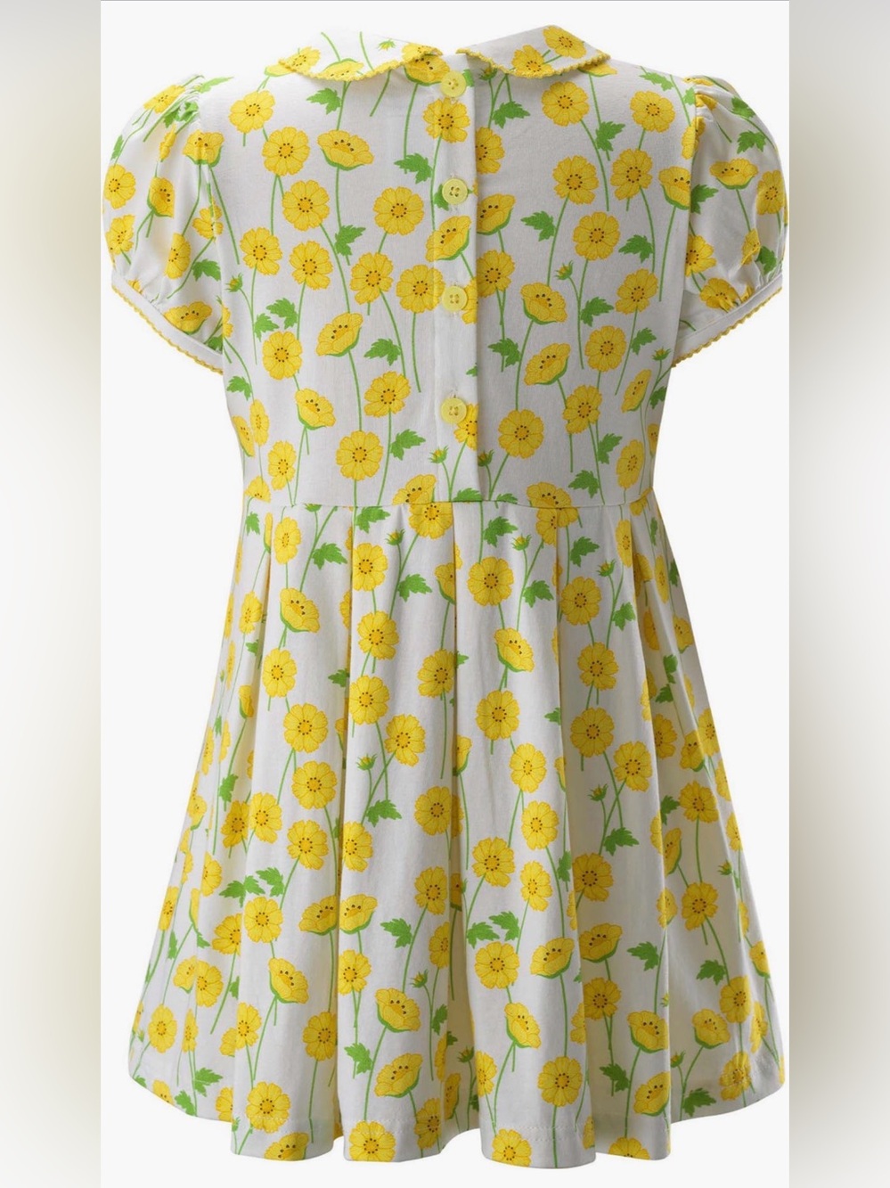 Rachel Riley Buttercup Print Girls Fit and Flare Dress Size 2T - Picture 2 of 9